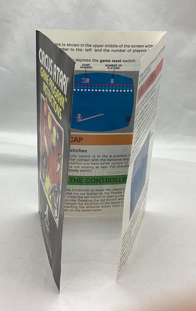 Circus ATARI 2600 GAME PROGRAM INSTRUCTIONS *only*