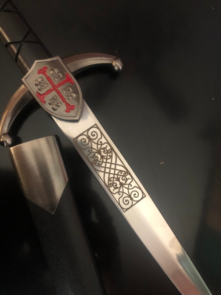 Guard Crusader Dagger, New in Box, Decorative Dagger, Black Handle