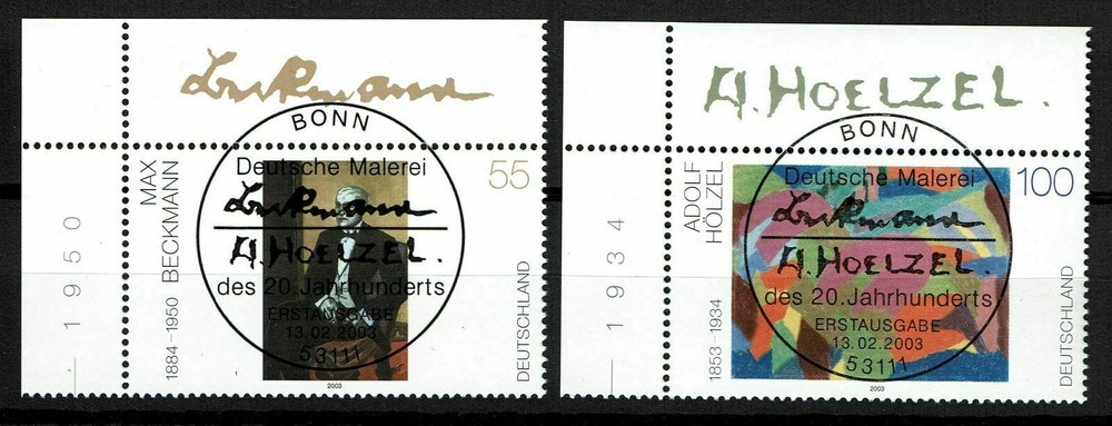 Corner 2315-2316 Stamped, Mi. 2.80