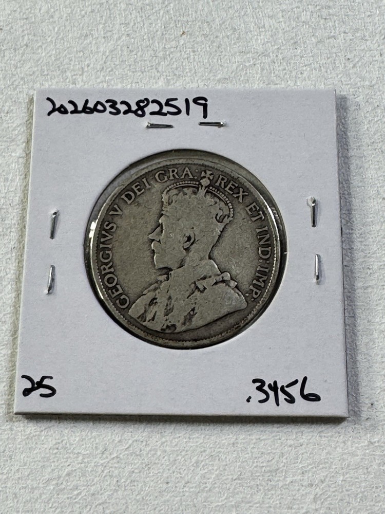 1919 Canada 50 Cents Silver Coin