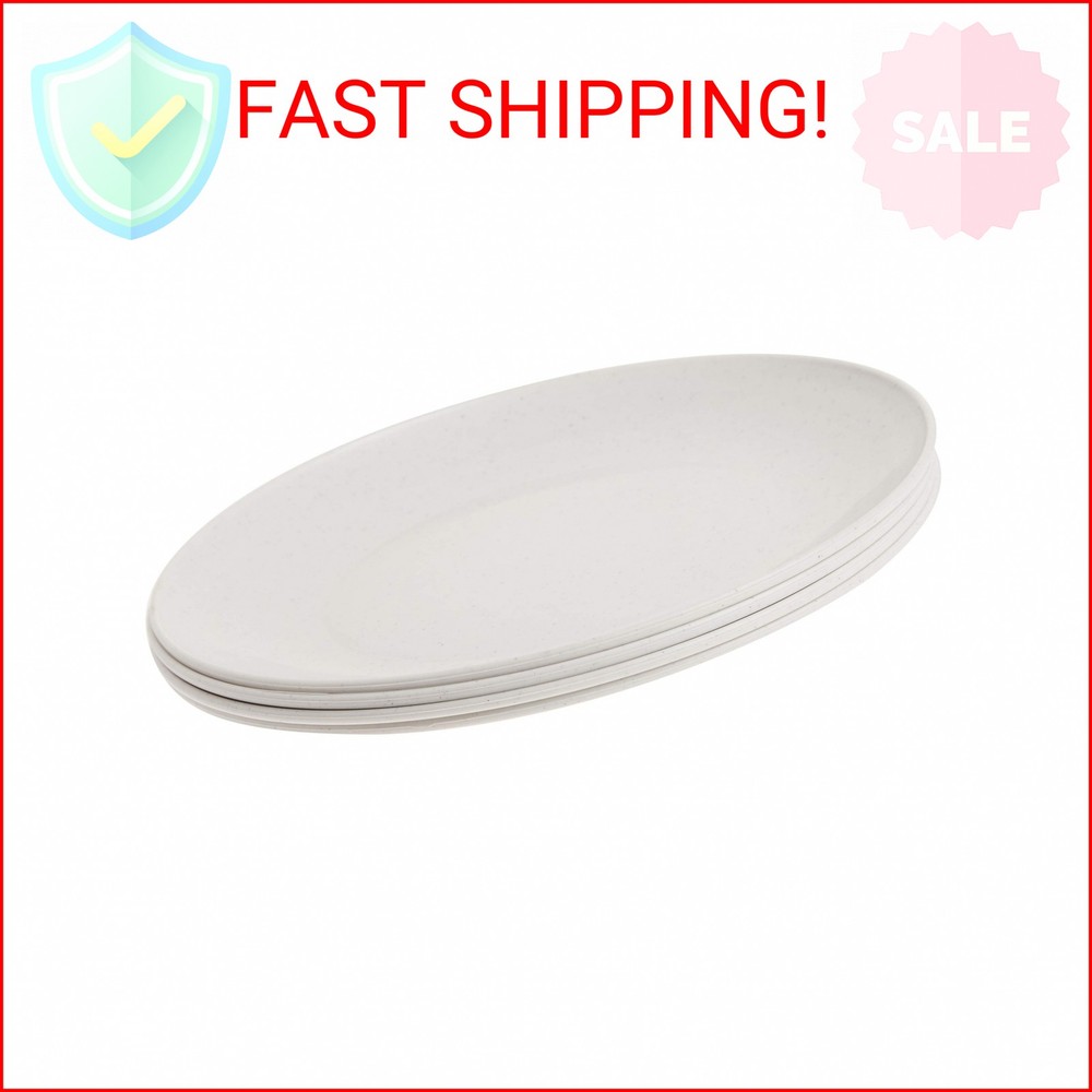 Nordic Ware Polypropylene Plates Microwave Serveware, 10", White