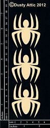 Dusty Attic Chipboard - Spiders #1 3Pk, DA0136 ~ 3x6