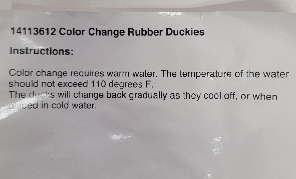 Color Changing Rubber Ducks (12 Pack) 2".