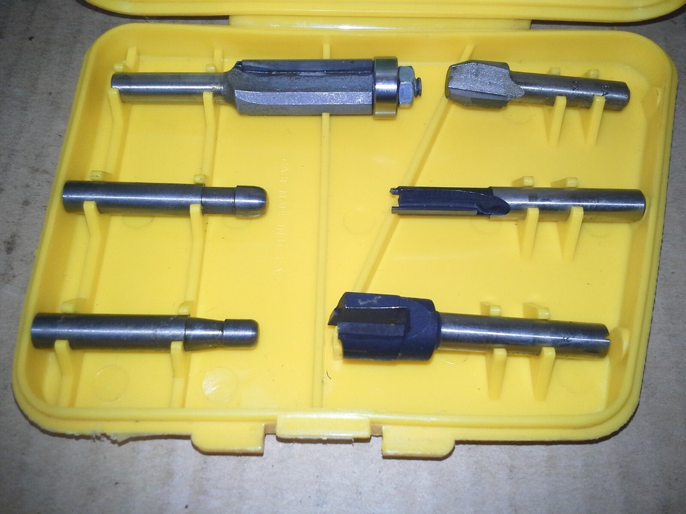 Hanson S6-C Router Bit Set 3pc-Hanson 3PC-Unbranded, VGC