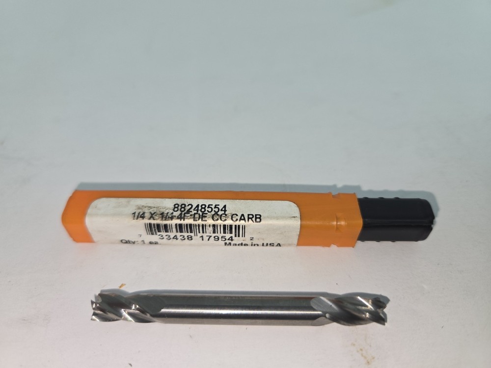 Milling Cutter,end Mills Asorted Sizes, Not All Bits Match There Case.13 Bits