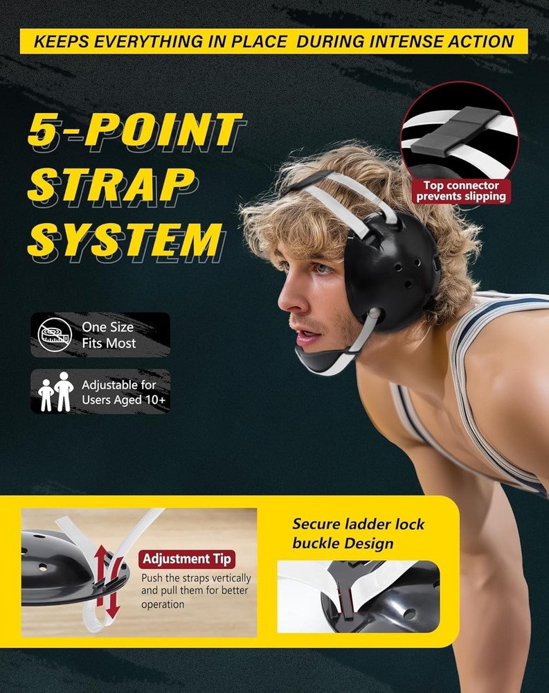 Communication-Friendly Wrestling Headgear=