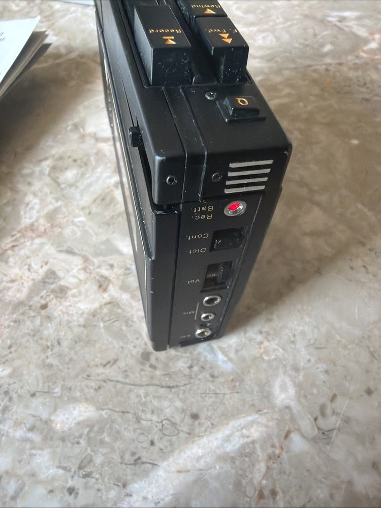 Dictaphone 2250 Travel Master Cassette Recorder Player Handheld 👍& Guide Tested