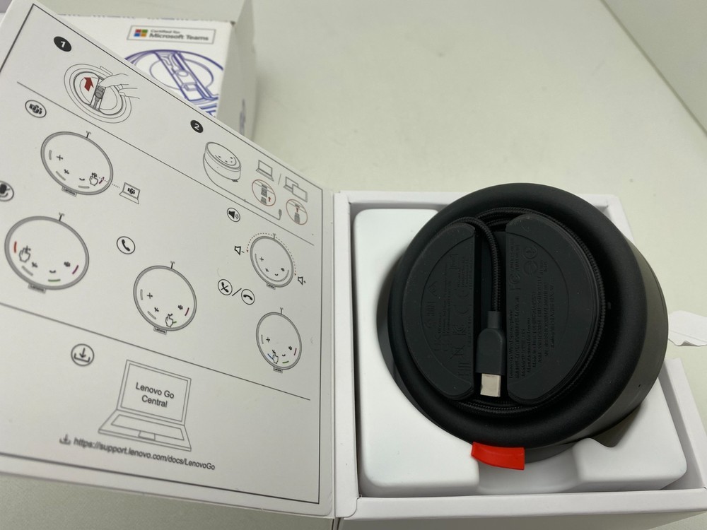Lenovo Go Wired Speakerphone -Thunder Black - 4XD1C82055