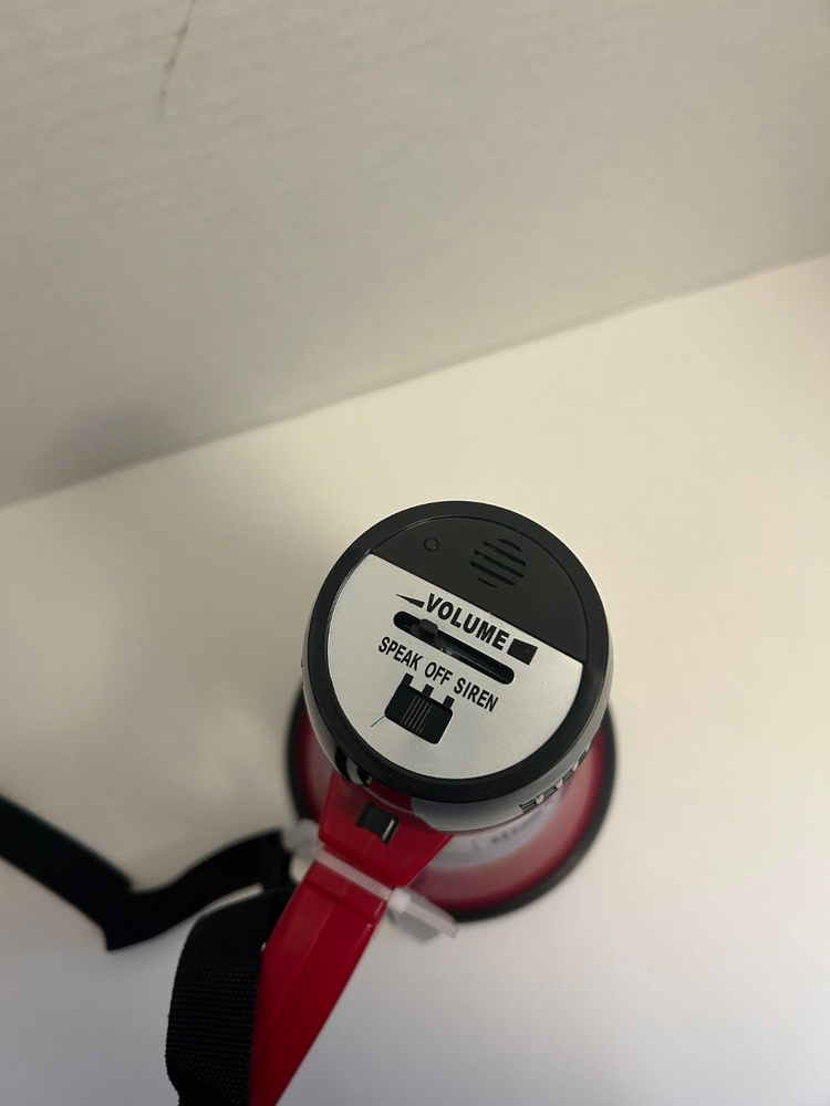 Red Wembley Megaphone With Bottle Opener