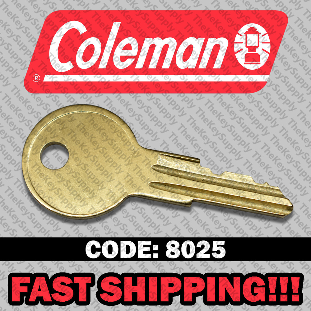 Coleman Pop Up Camper Replacement Key Cut to Code 8025