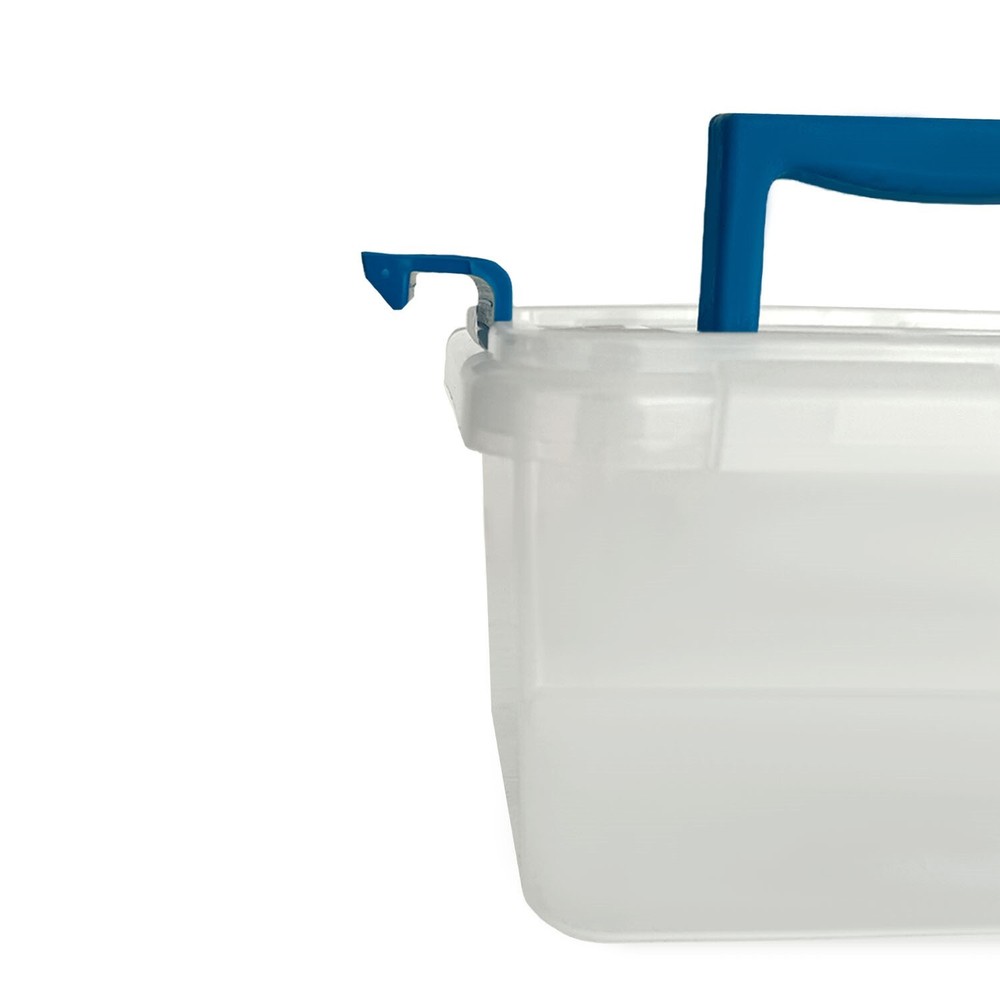 3.5L Clippy Plastic Storage Box Lid and Handle Kitchen Home Office Container