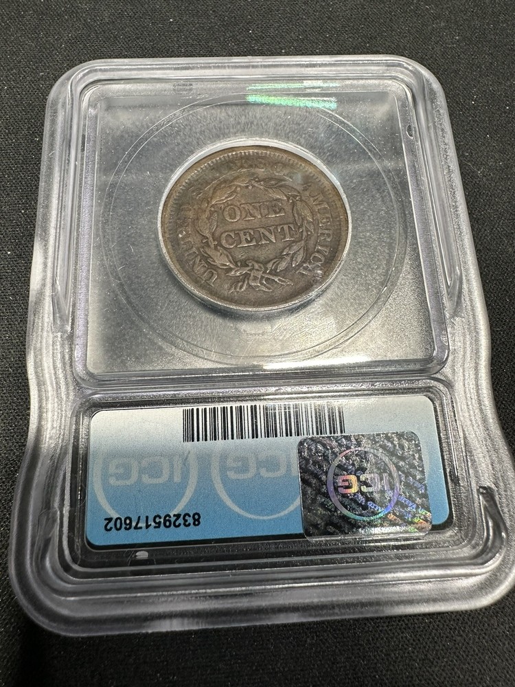1851 Large Cent ICG VF20
