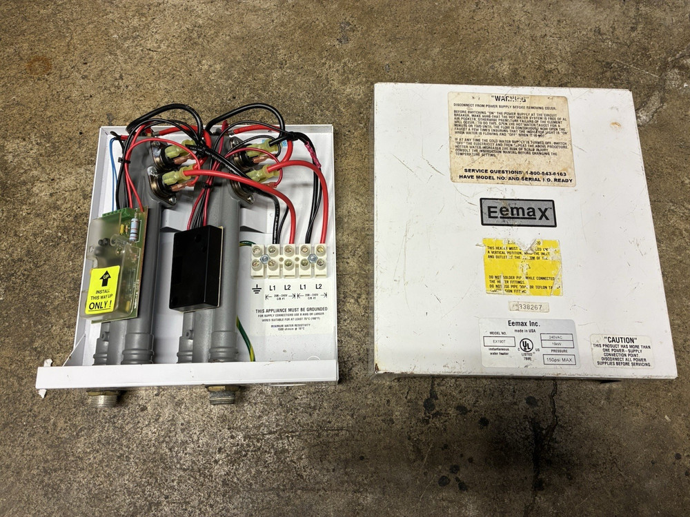 EEMAX EX190T Electric Tankless Water Heater 19kW - 240VAC - 150PSI MAX - Parts