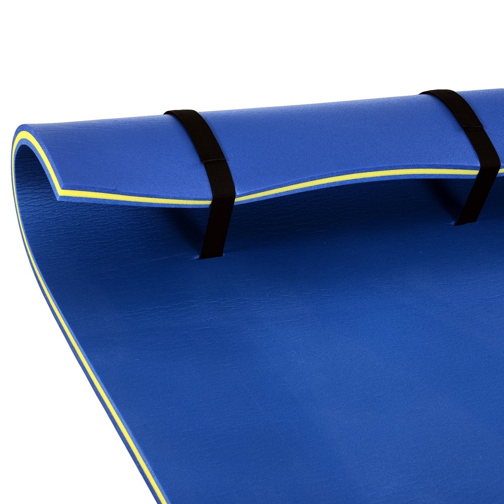 3-Layer Roll-Up Pool Floating Pad for Lake Ocean Swim Platform Water Mat Float