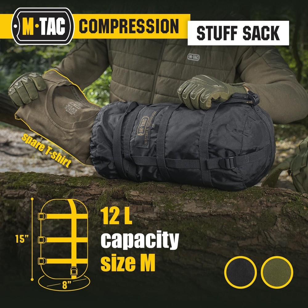 Compression Stuff Sack for Sleeping Bag Military Water Resistant Compression Bag