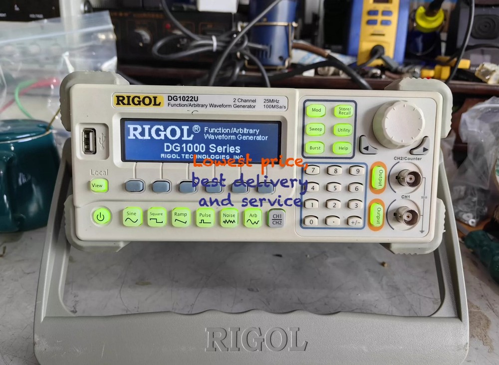 1PC RIGOL DG1022U Arbitrary Waveform Function Generator AWG 25MHZ 2 output#pr#