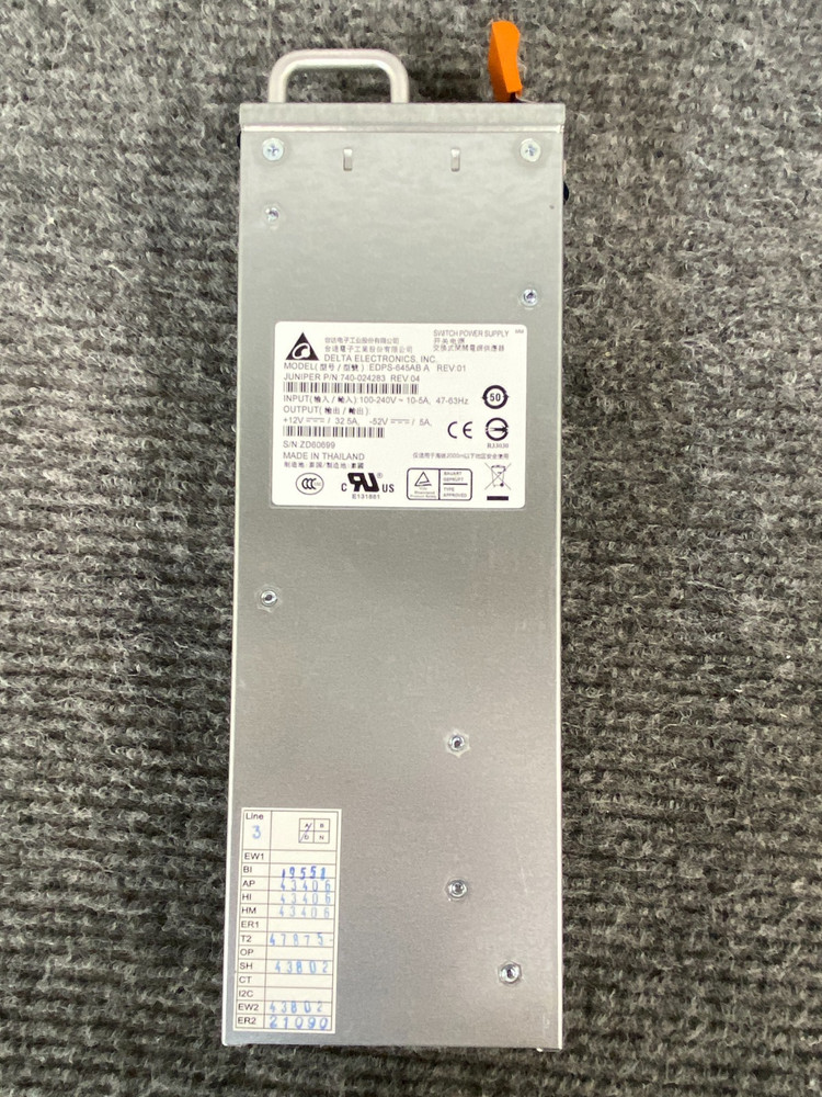 Juniper Networks SRX550 Firewall Security Services Gateway, PSU w/ Cord, As Is