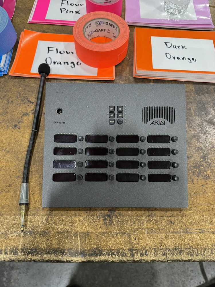 Riedel DCP-1016E Control Panel With Microphone and Power Cable