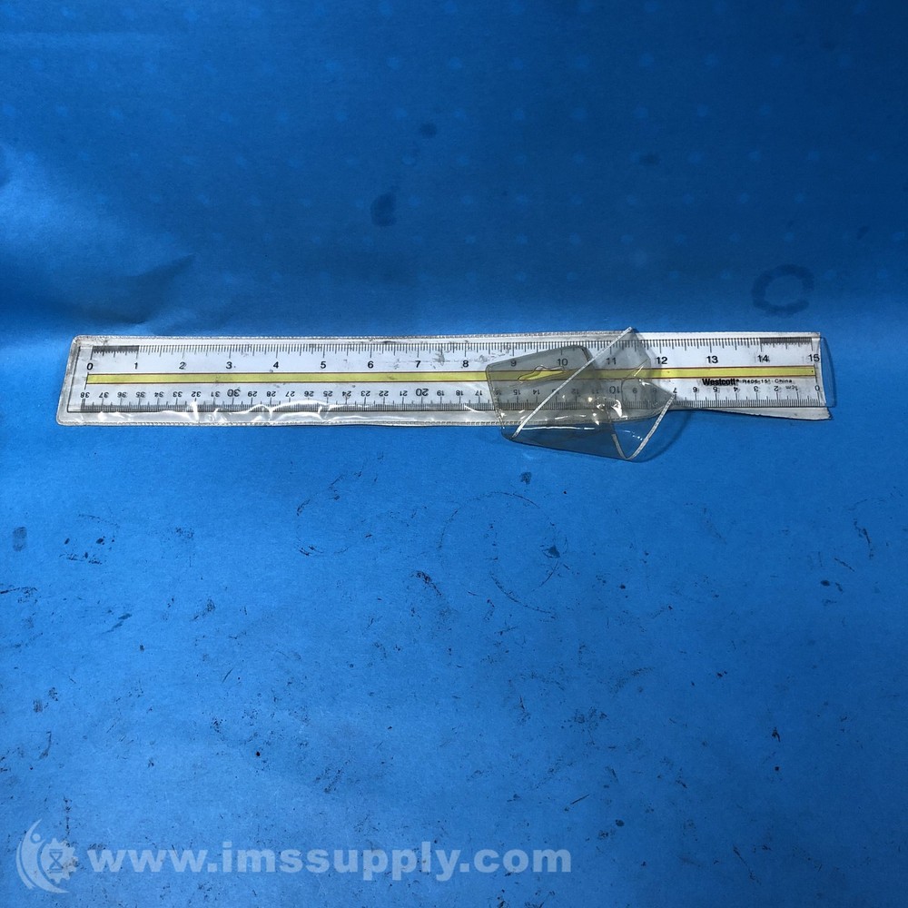 Westcott R406-15" Ruler Acrylic Data Highlight Reading Ruler USIP