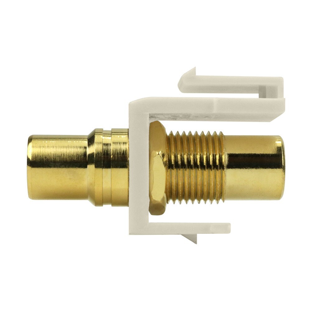 Construct Pro RCA to RCA Keystone Jack Insert (8 Color Bands, Light Almond)