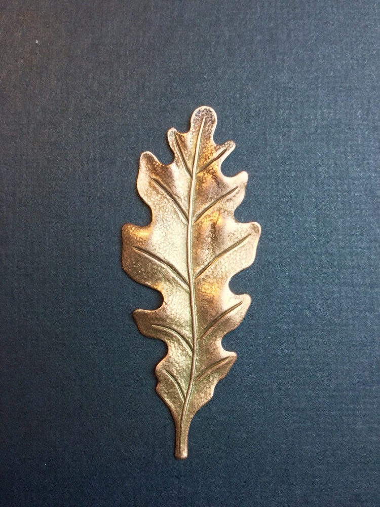 32565 - 2 Pc Large Oak Leaf Brass Jewelry Finding Copper Oxidized