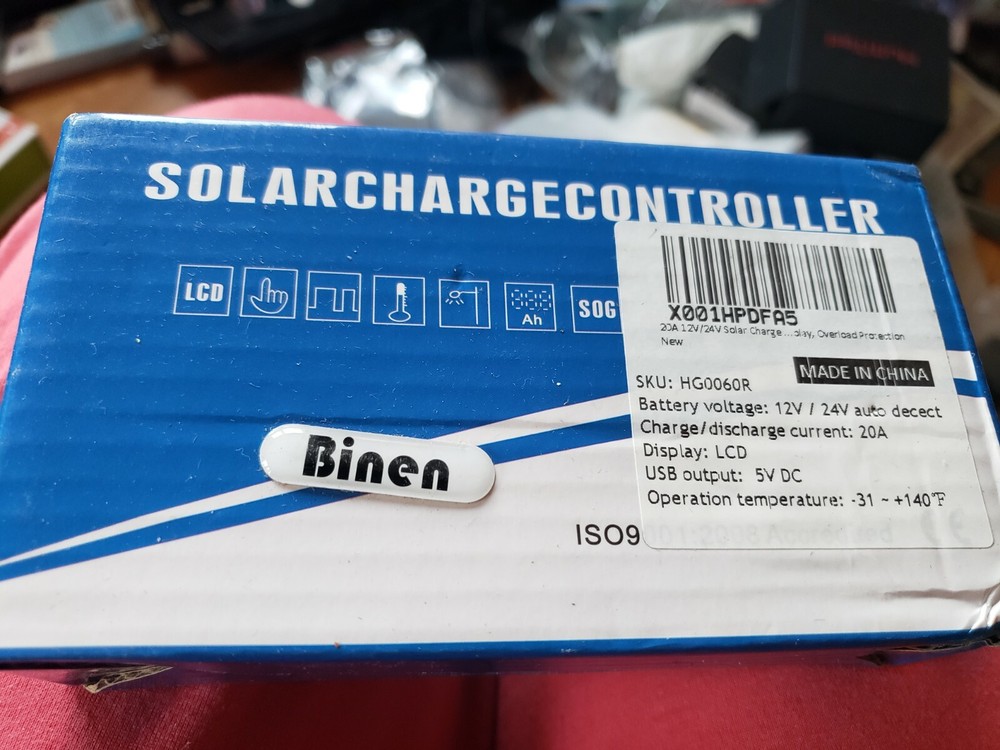 Solar Charge Controller BINEN 20A 12V/24V