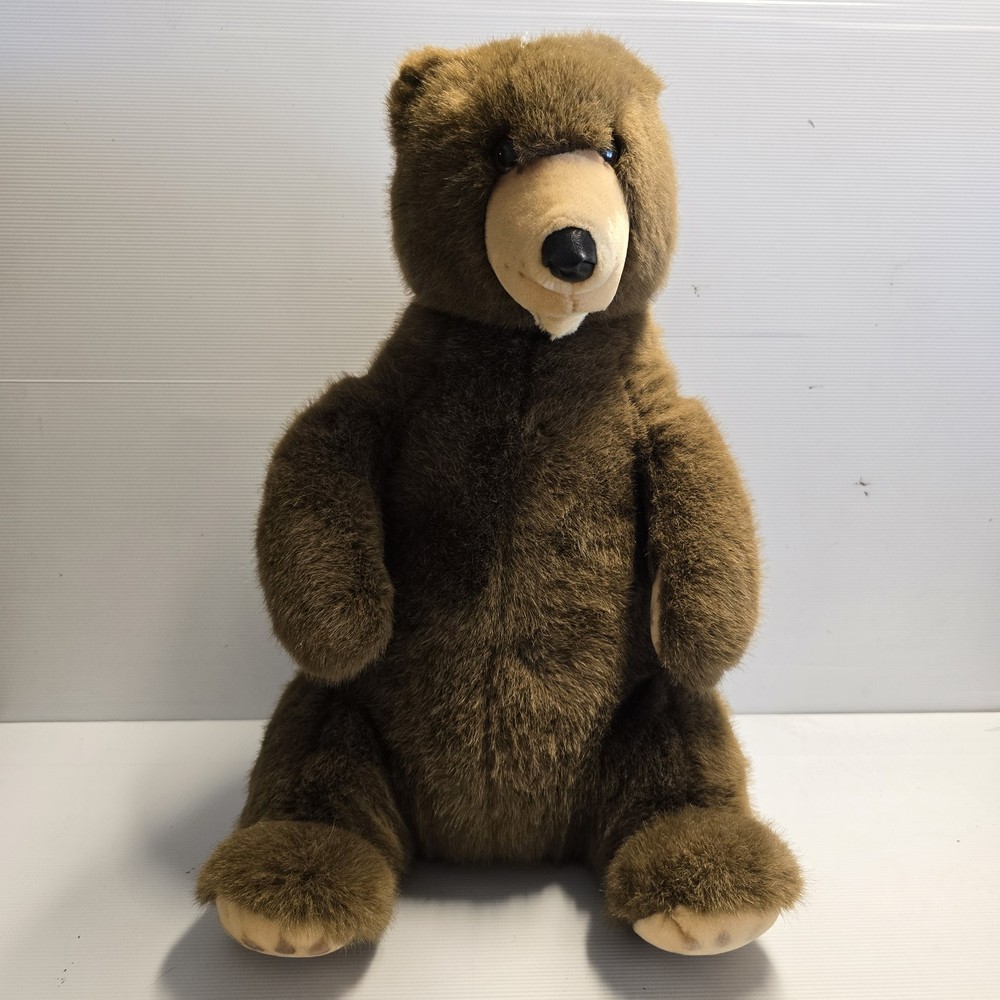 Large Handmade Brown Plush Bear Soft Toy - German Quality