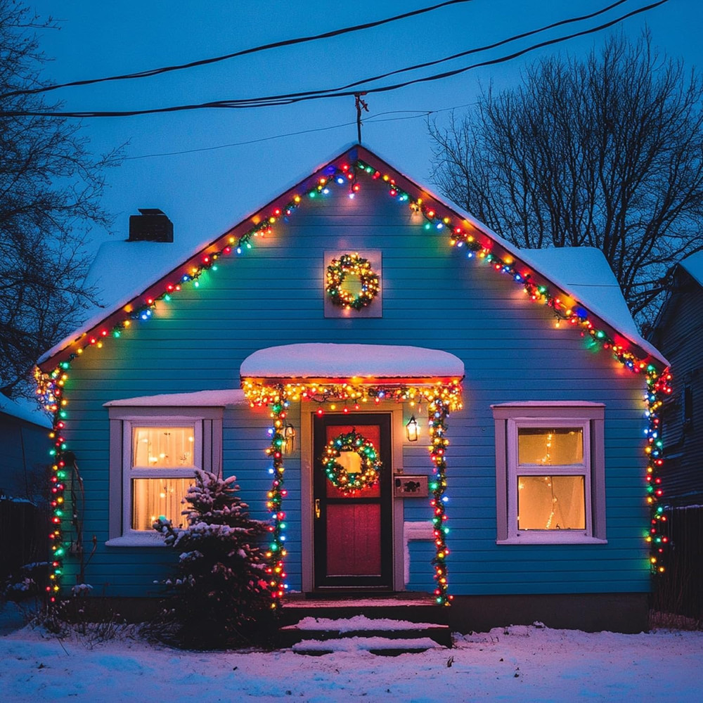 120 Pcs Replacement Christmas Mini Light Bulbs, Multi-Colored Incandescent Strin