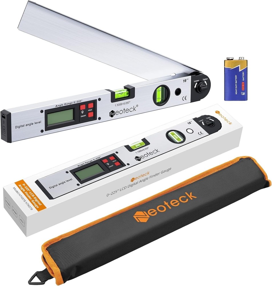 Lightweight Digital Angle Finder with Horizontal and Vertical Leveling Function