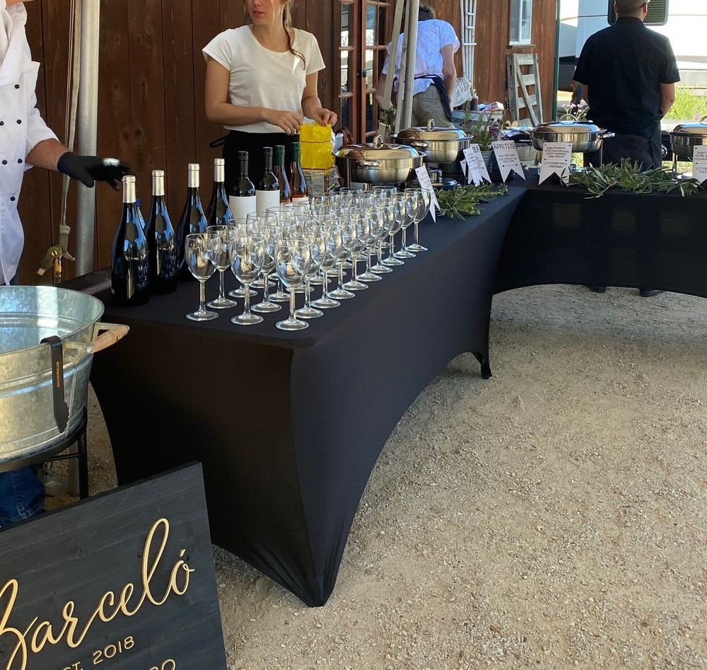 Stretch Spandex 6 ft Rectangular Table Cover Black