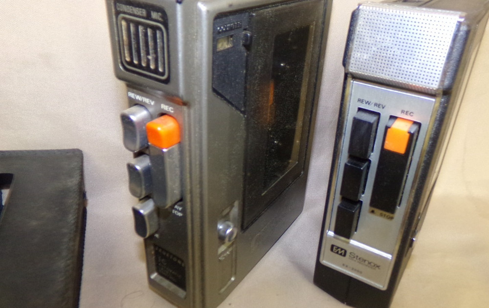 EM Stenox and True Tone Mini Cassette Recorder player  Untested