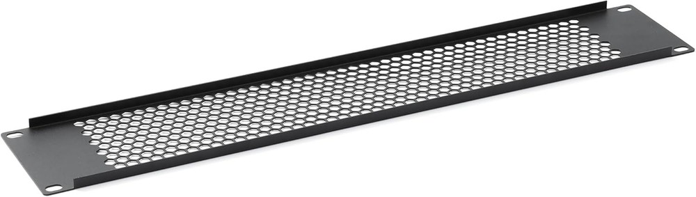 2PCS 2U Blank Rack Mount Panel Spacer with Venting for 19'' Server 2U, Black