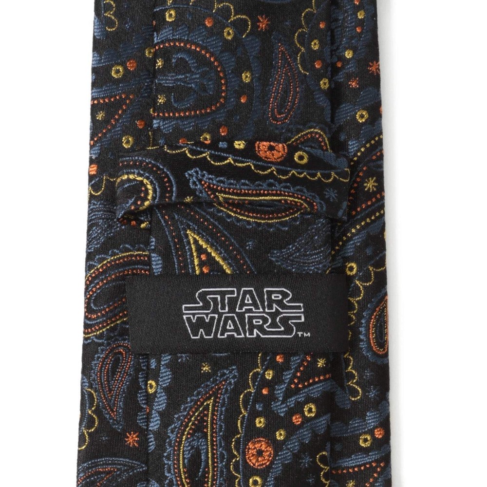 Star Wars Mandalorian Black Paisley Tie