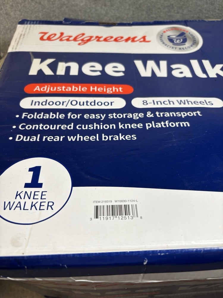 Walgreens Knee Walker Bicycle Scooter NEW! 8" Wheels