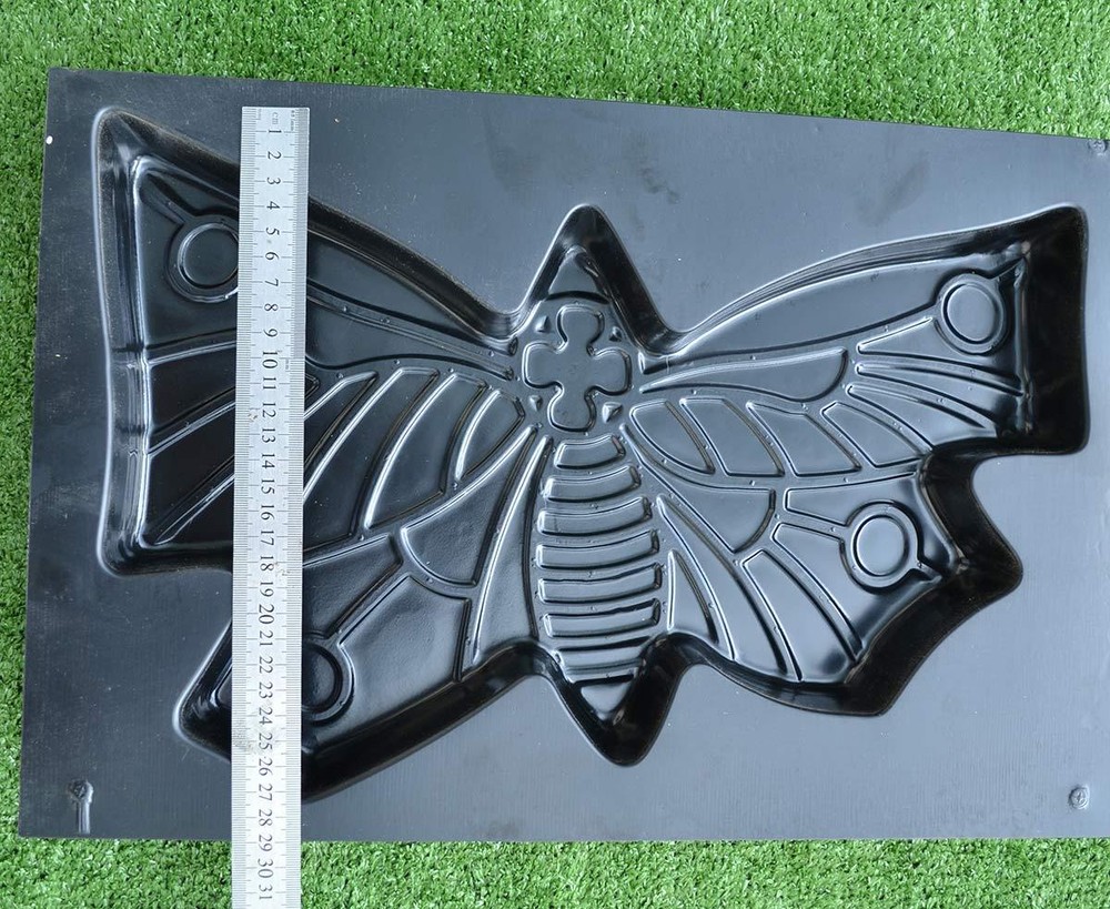Concrete mold Butterfly Stepping Stone moth Cement garden path ABS S48