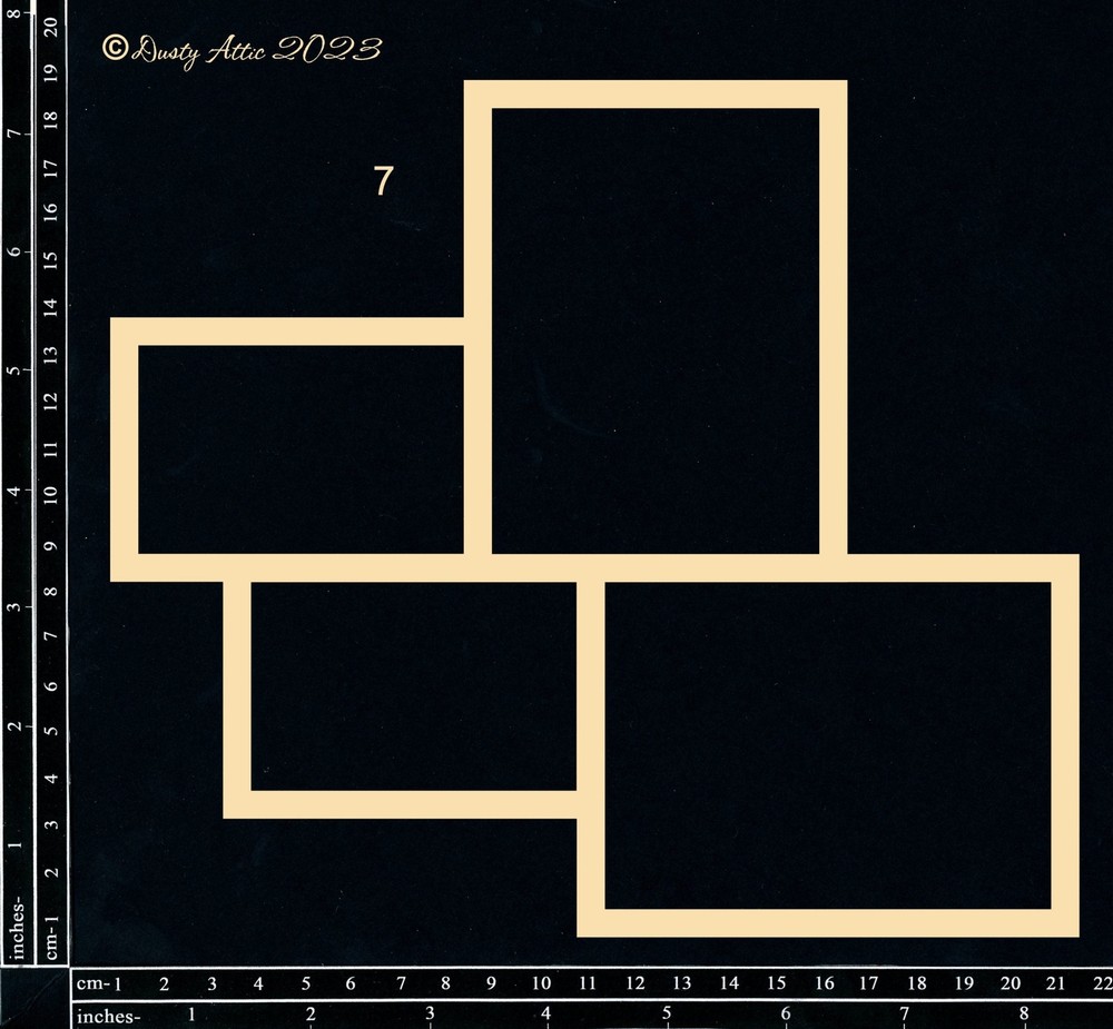 Dusty Attic Chipboard 8x9 - College Frameworks #7, DA3632