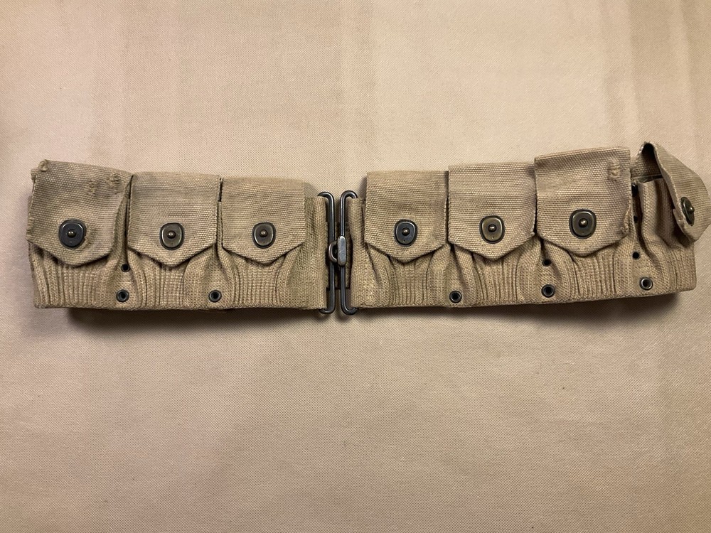 WW1 US Army Ammo Belt Mills 1918