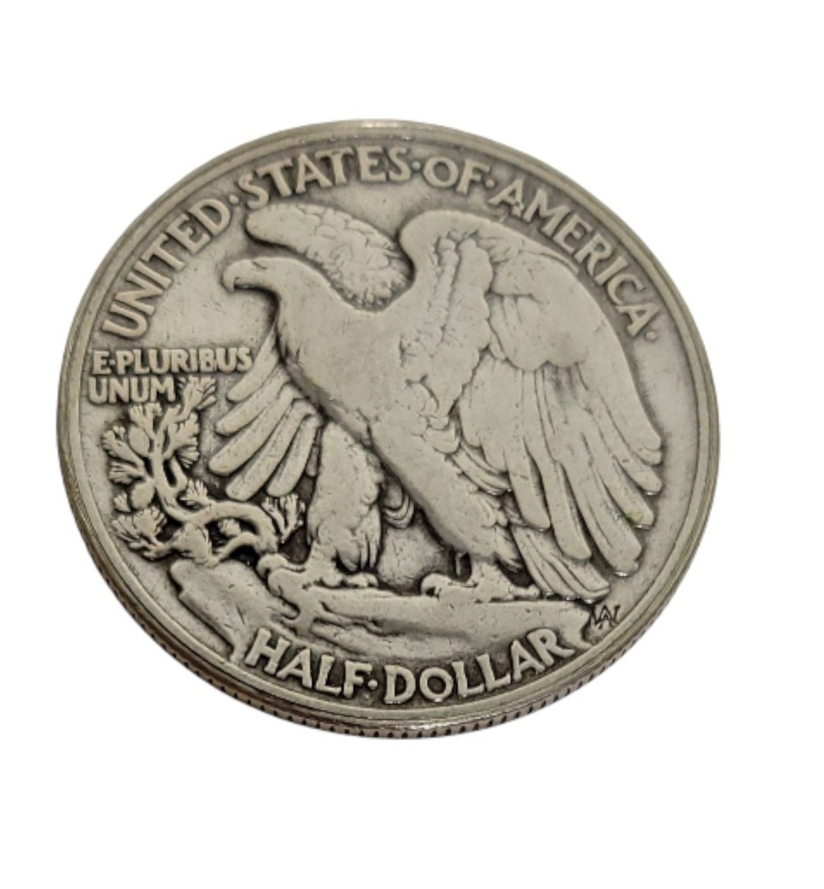 HTF Double Sided Magic Trick Two-Tailed Walking Liberty Half Dollar + Quarter