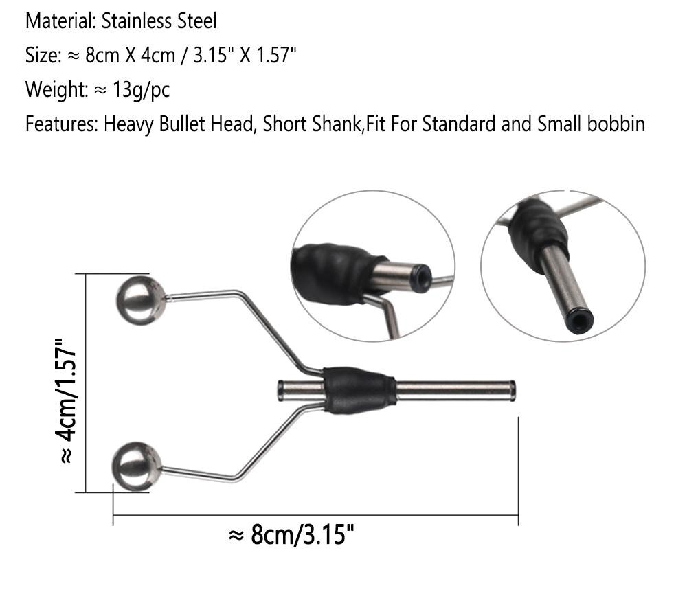 Combo Fly Tying Bobbin Set - 1 x Stainless + 1 x Lightweight - 2 Pc Pack