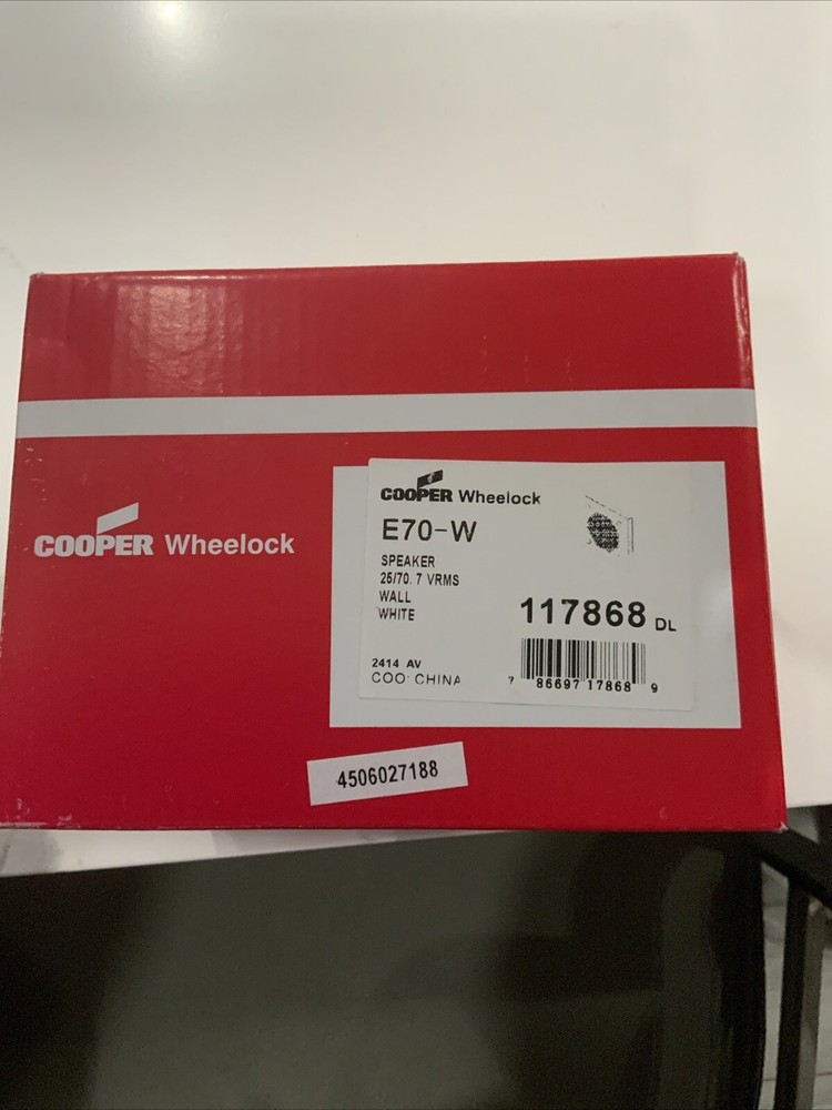 COOPER WHEELOCK E70-W WALL SPEAKER