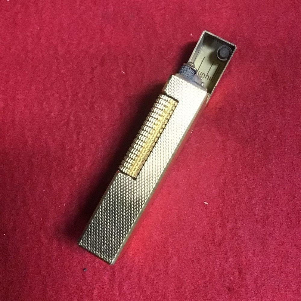 Overhauled Dunhill Rollagas lighter gold without box
