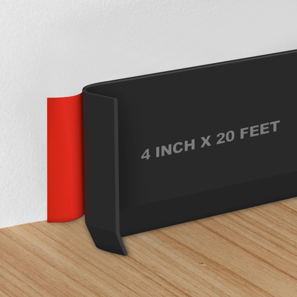Vinyl Baseboard Molding Vinyl Wall Base Trim 4 Inch Flexible Rubber