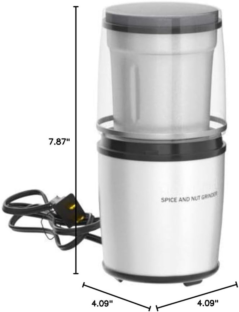 SG-10 Electric Spice-And-Nut Grinder, Stainless/Black, Mini