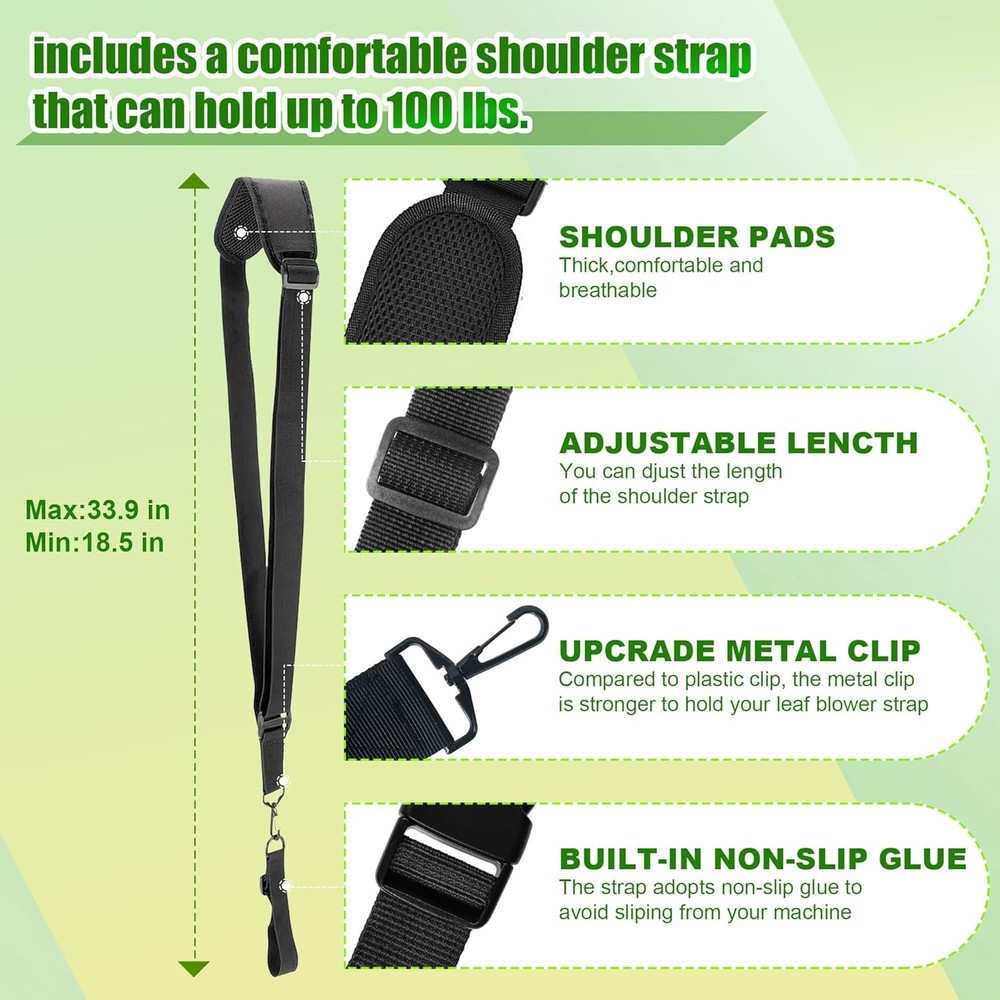 Weedwacker Handle Weed Eater Trimmer Grip Extension with Strap for Back Saver