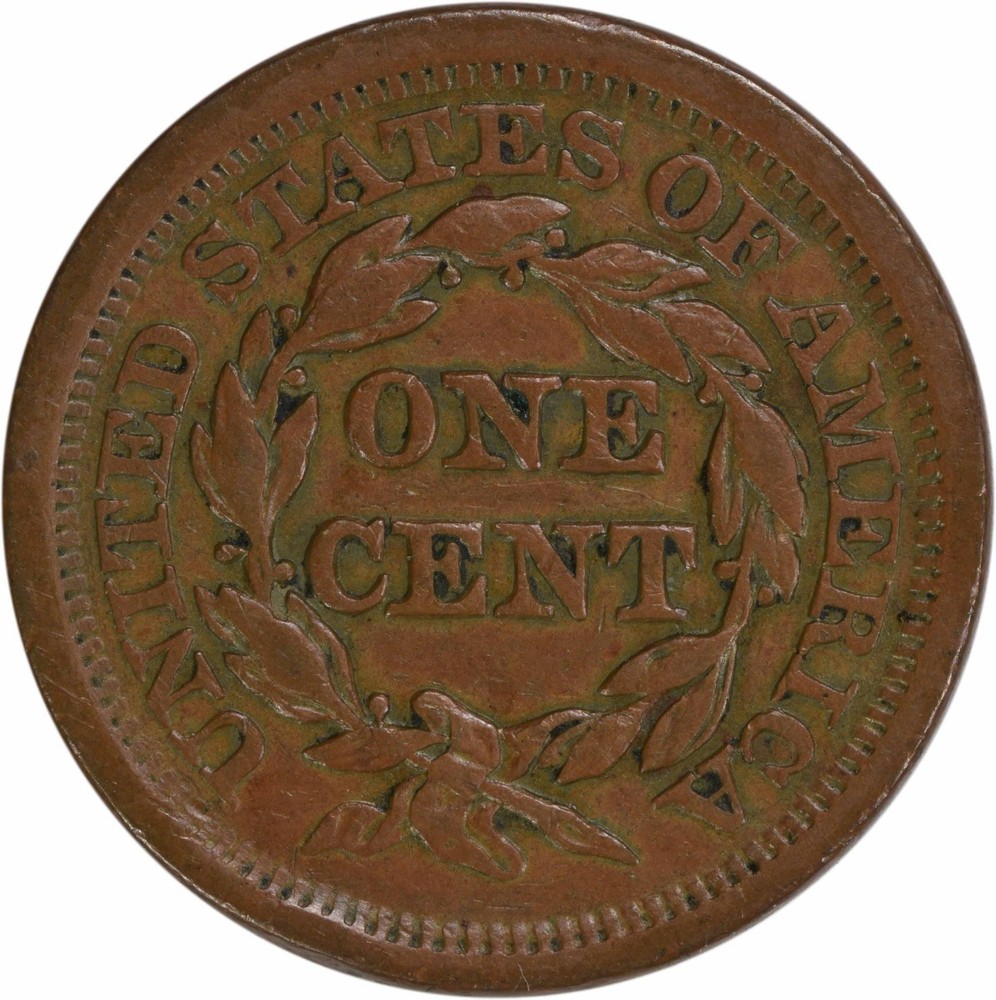 1853 Large Cent EF Uncertified #135