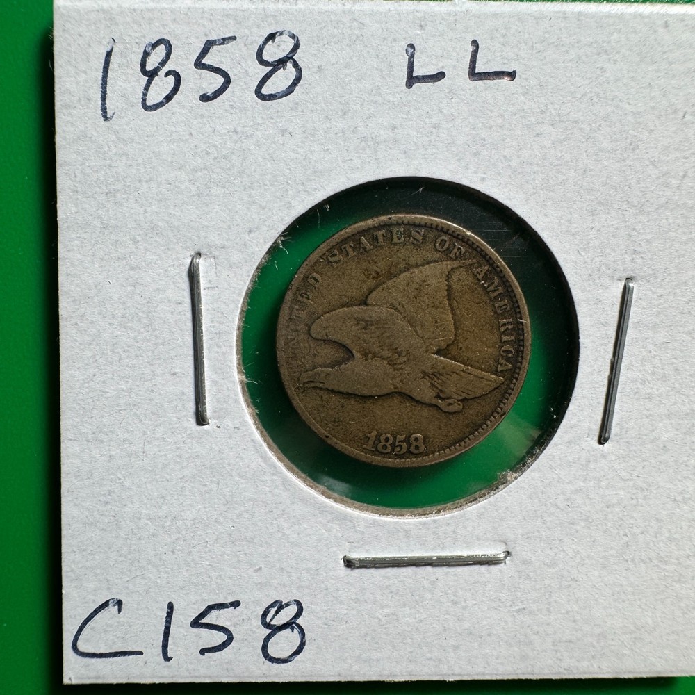 1858 LL Flying Eagle Cent C158