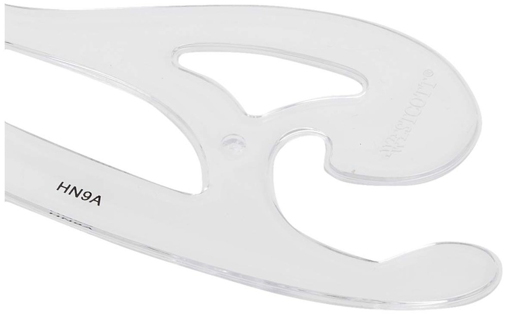 French Curve Ruler Set 4pcs Plastic Drawing Template Drafting Tools