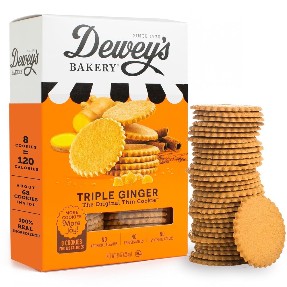 Vegetarian-Friendly Triple Ginger Cookie Thins - No Artificial Additives