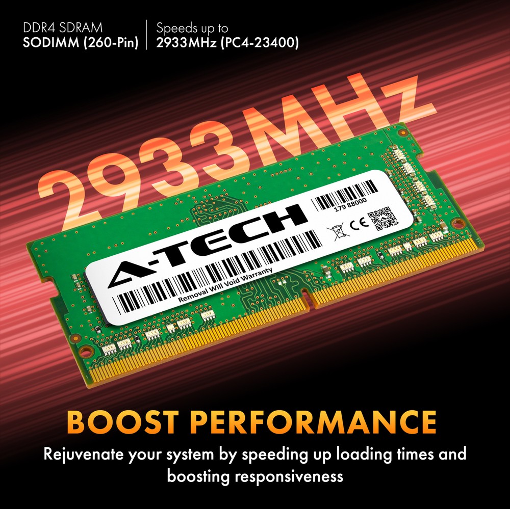 A-Tech 8GB PC4-23400 Desktop DDR4 2933 Non-ECC DIMM 288-pin Memory RAM