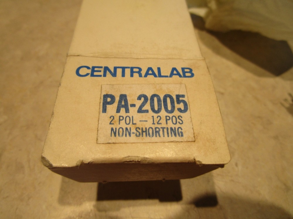 CENTRALAB PA-2005 ROTARY SWITCH 2 Pole, 12 Position